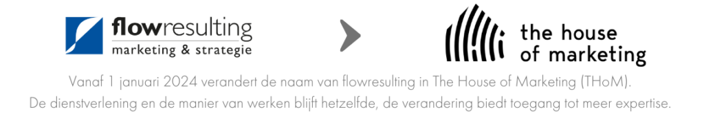 De naam flowresulting verandert in The House of Marketing 1 flowthom